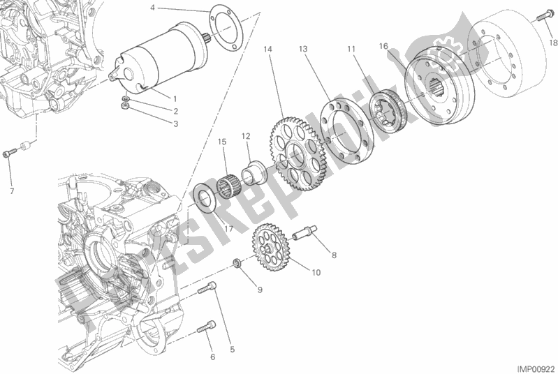 Todas las partes para Arranque Eléctrico Y Encendido de Ducati Monster 821 Stripes 2015